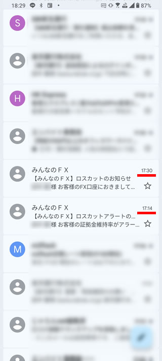 ハンガリーフォリント円のスワップ運用口座がロスカット